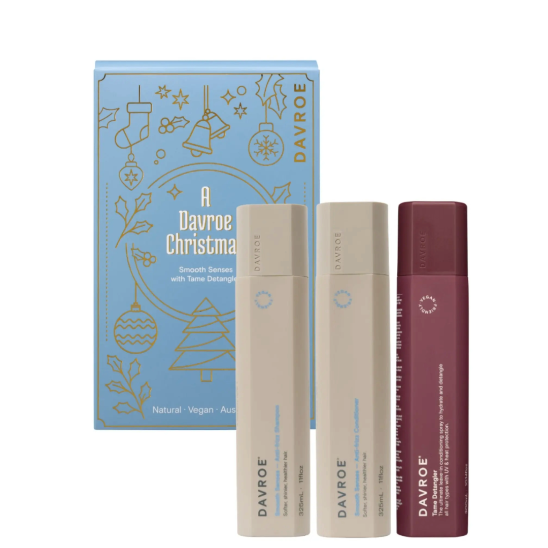 Davroe Smooth TRIO rinkinys glotninamasis rinkinys nepaklusniems plaukams