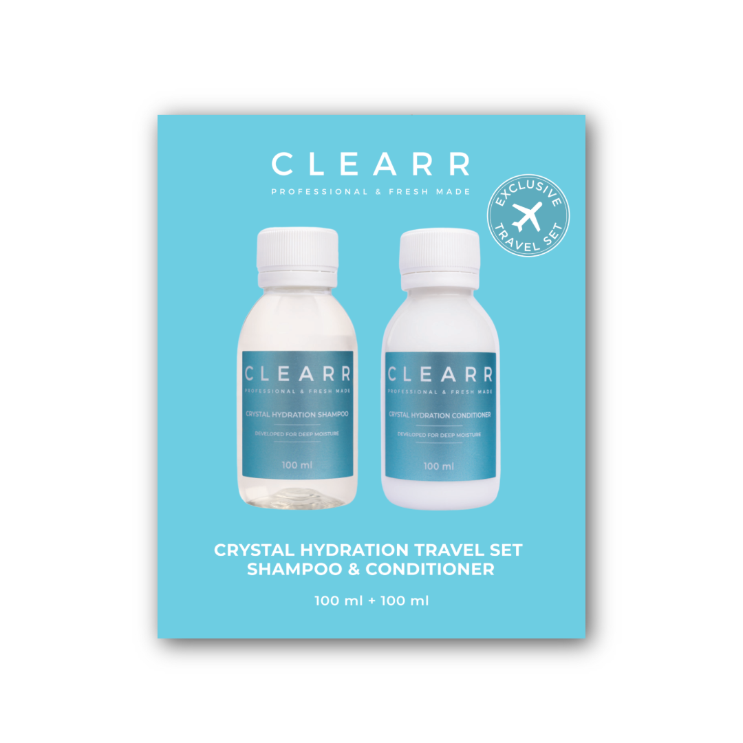 Clearr Crystal Hydration intensyviai drėkinantis šampūno ir kondicionieriaus rinkinys, 100ml + 100ml