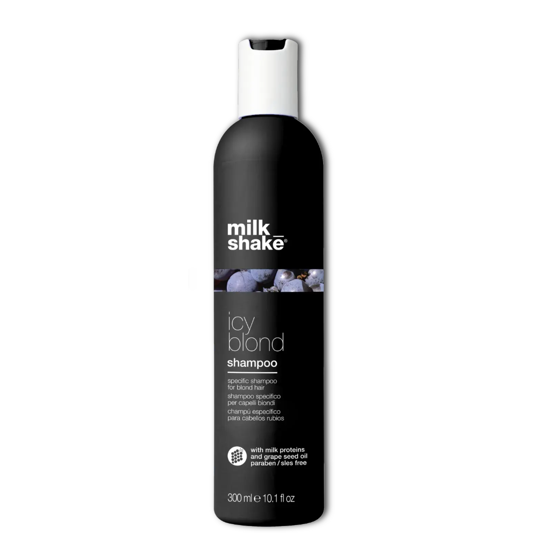 MilkShake Icy Blond tonizuojantis šampūnas šviesiems plaukams, 300ml