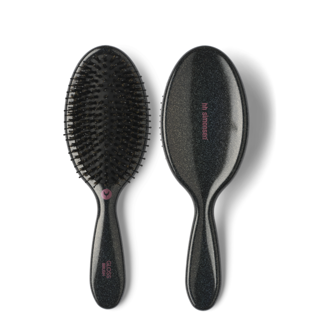 HH Simonsen Gloss Brush plaukų šepetys su šerno šereliais, Twilight Glitter