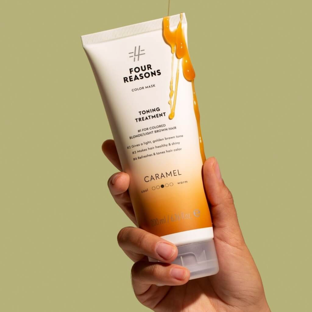 Four Reasons tonuojanti plaukų kaukė CARAMEL, 200ml