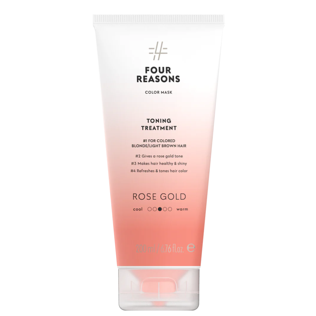 Four Reasons tonuojanti plaukų kaukė ROSE GOLD, 200ml