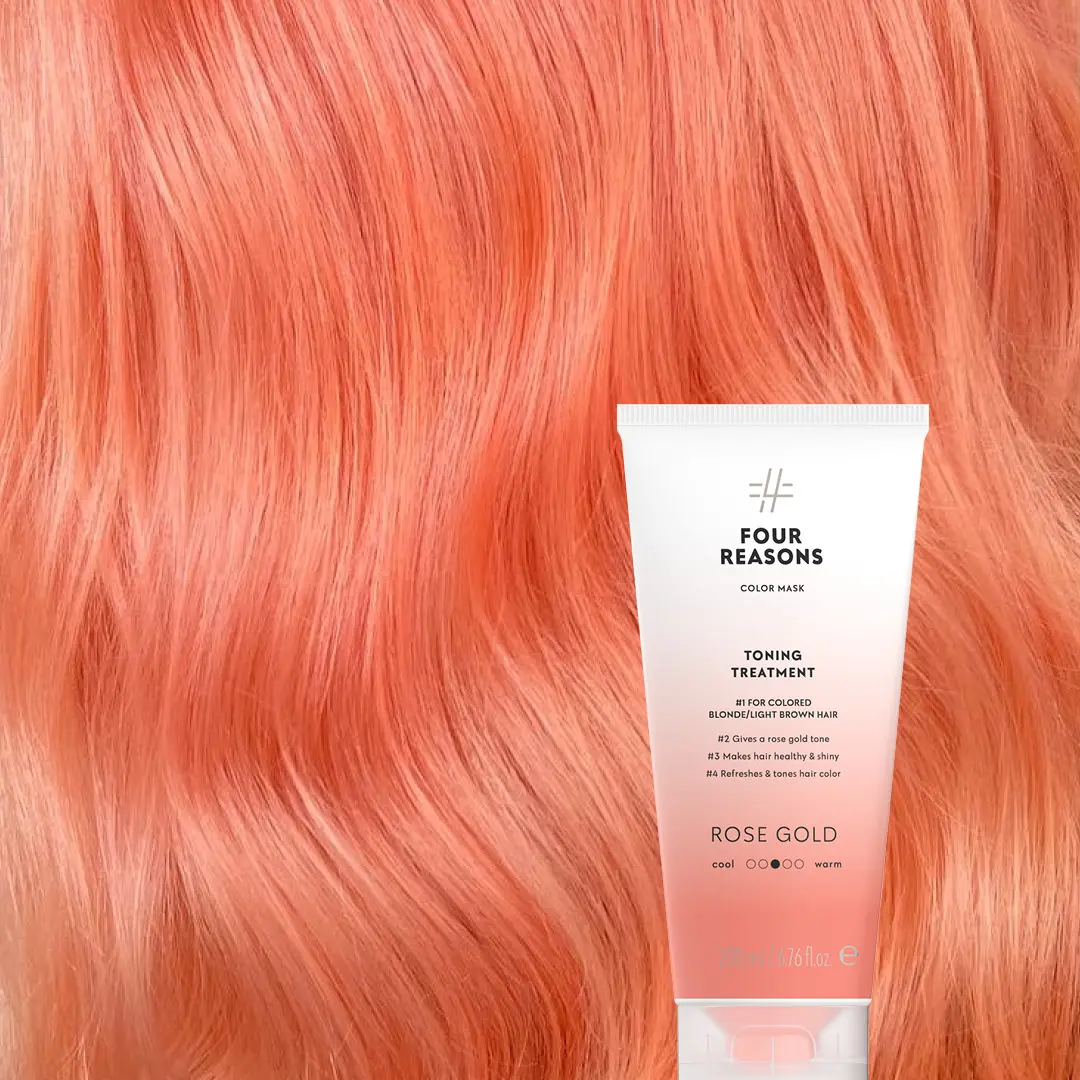 Four Reasons tonuojanti plaukų kaukė ROSE GOLD, 200ml