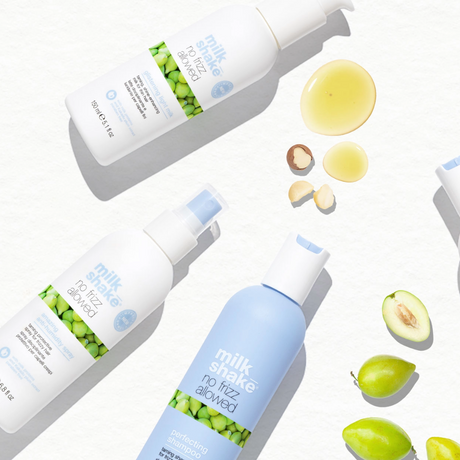 MilkShake No Frizz Allowed Glistening Light blizgesio ir glotnumo suteikiantis pienelis ploniems plaukams, 150ml