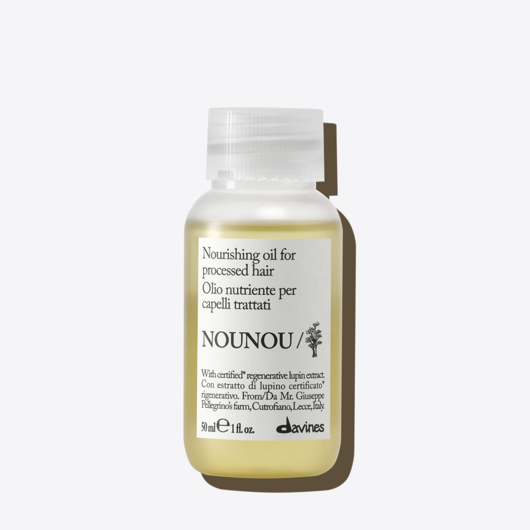 Davines NOUNOU maitinamasis plaukų aliejus šviesintiems plaukams, 50ml