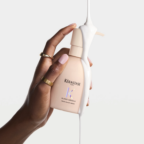 Kérastase Gloss Absolu Frizz-Glaze glotninamasis kremas storiems, besišiaušiantiems plaukams 240 ml