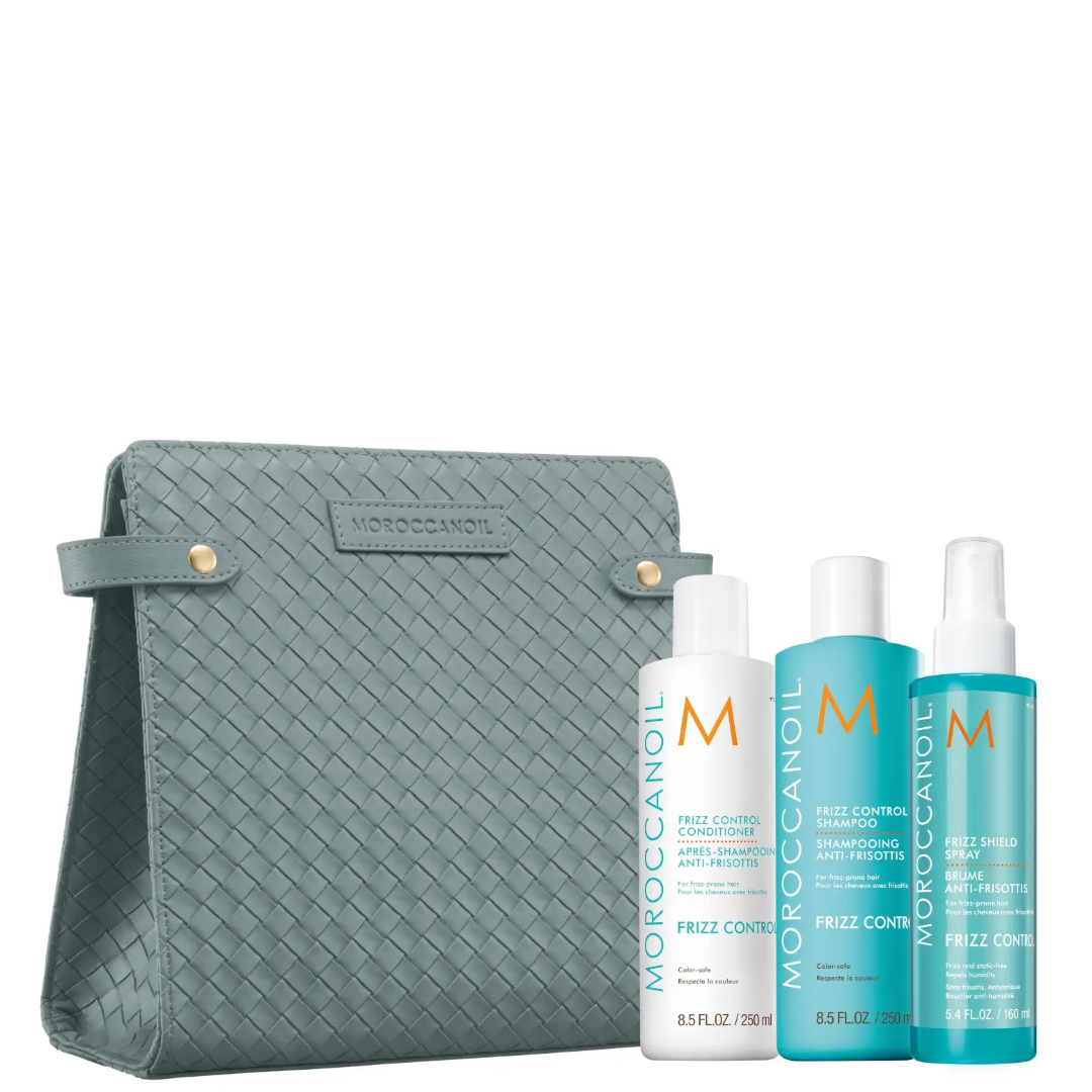 Moroccanoil Frizz Control Set plaukų pūtimąsi kontroliuojantis rinkinys, 250x2 + 160ml