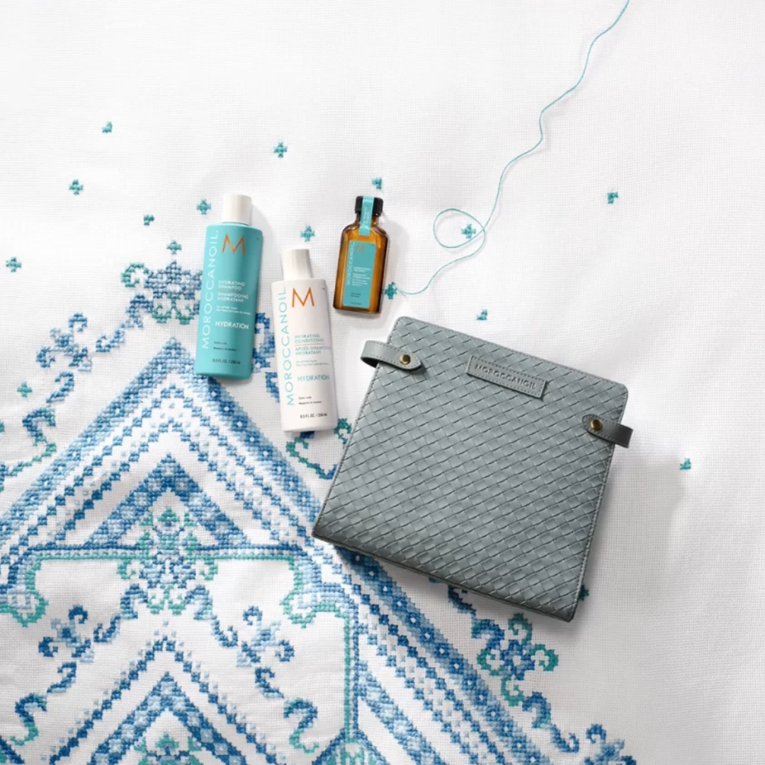 Moroccanoil Hydration Set plaukus drėkinantis rinkinys, 250x2 + 50ml
