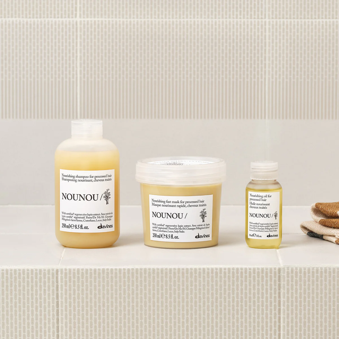 Davines NOUNOU maitinamasis šampūnas šviesintiems plaukams, 250ml