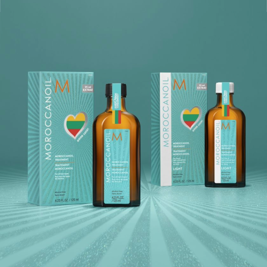 Moroccanoil Treatment Eurovision 2026 argano aliejukas visų tipų plaukams Limited Edition, 125ml