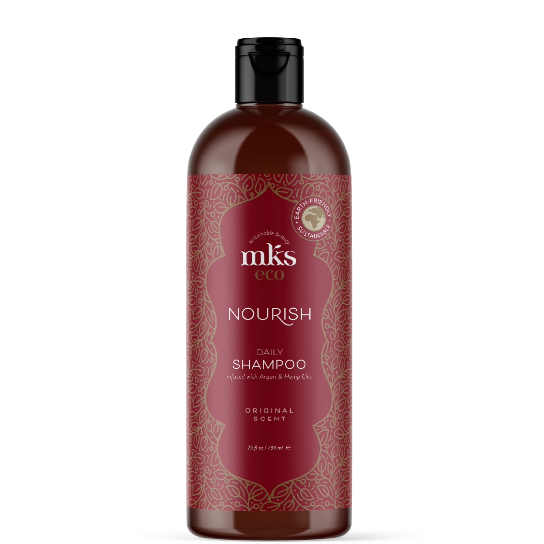 MKS eco Nourish Original maitinantis šampūnas su argano ir kanapių aliejais, 739ml