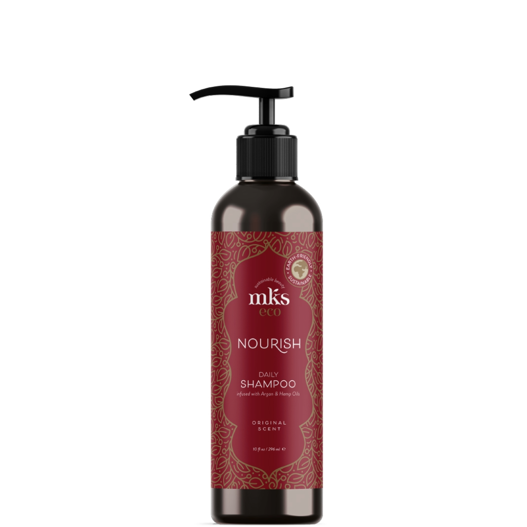 MKS eco Nourish Original maitinantis šampūnas su argano ir kanapių aliejais, 296ml