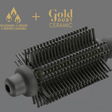 Diva Pro Styling Precious Metals Gold Dust Full Volume, Curling & Styling Hot Brush garbanojimo šukos