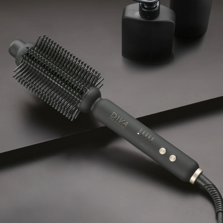 Diva Pro Styling Precious Metals Gold Dust Full Volume, Curling & Styling Hot Brush garbanojimo šukos