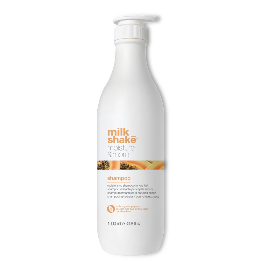 MilkShake Moisture&More drėkinamasis šampūnas sausiems plaukams, 1000ml