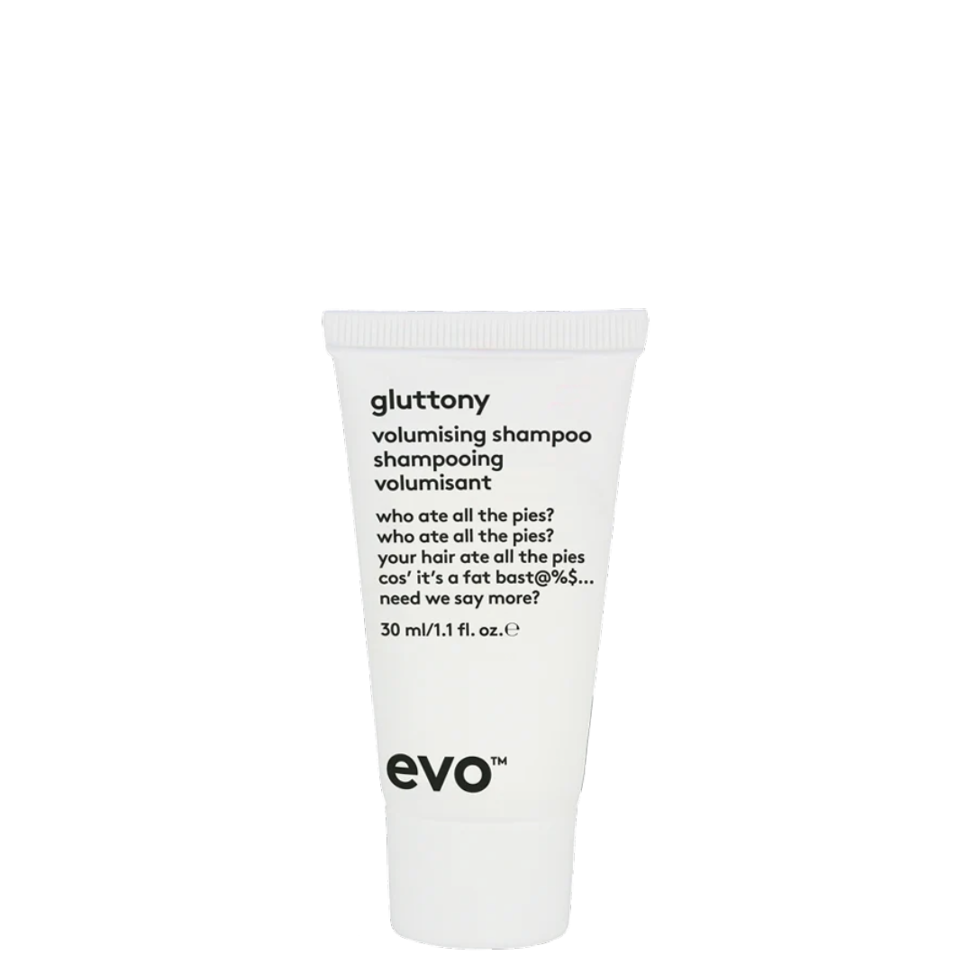 EVO Gluttony apimties suteikiantis šampūnas, 30ml