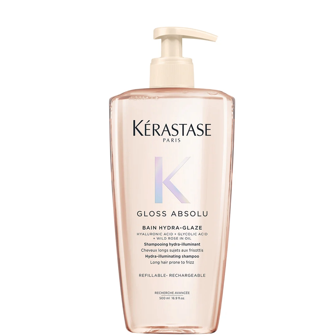 Kérastase Gloss Absolu Bain Hydra-Glaze drėkinamasis ir žvilgesio suteikiantis šampūnas, 500ml