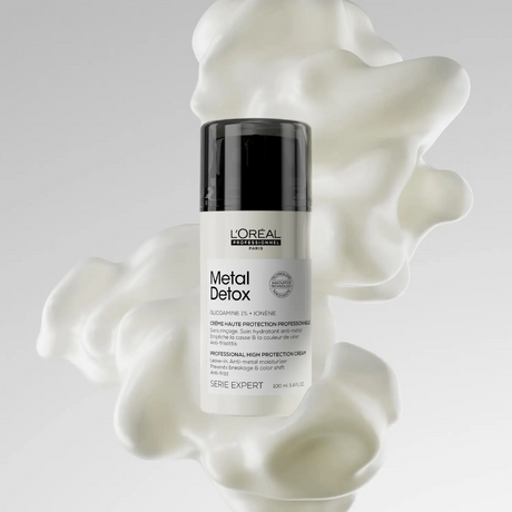 L’Oréal Professionnel Metal Detox Anti-Metal High Protection Leave-In Cream apsauginis nenuplaunamas plaukų kremas, 100ml