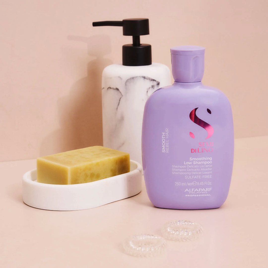 Alfaparf Semi di Lino Smooth Smoothing Low švelnus glotninantis šampūnas, 250ml