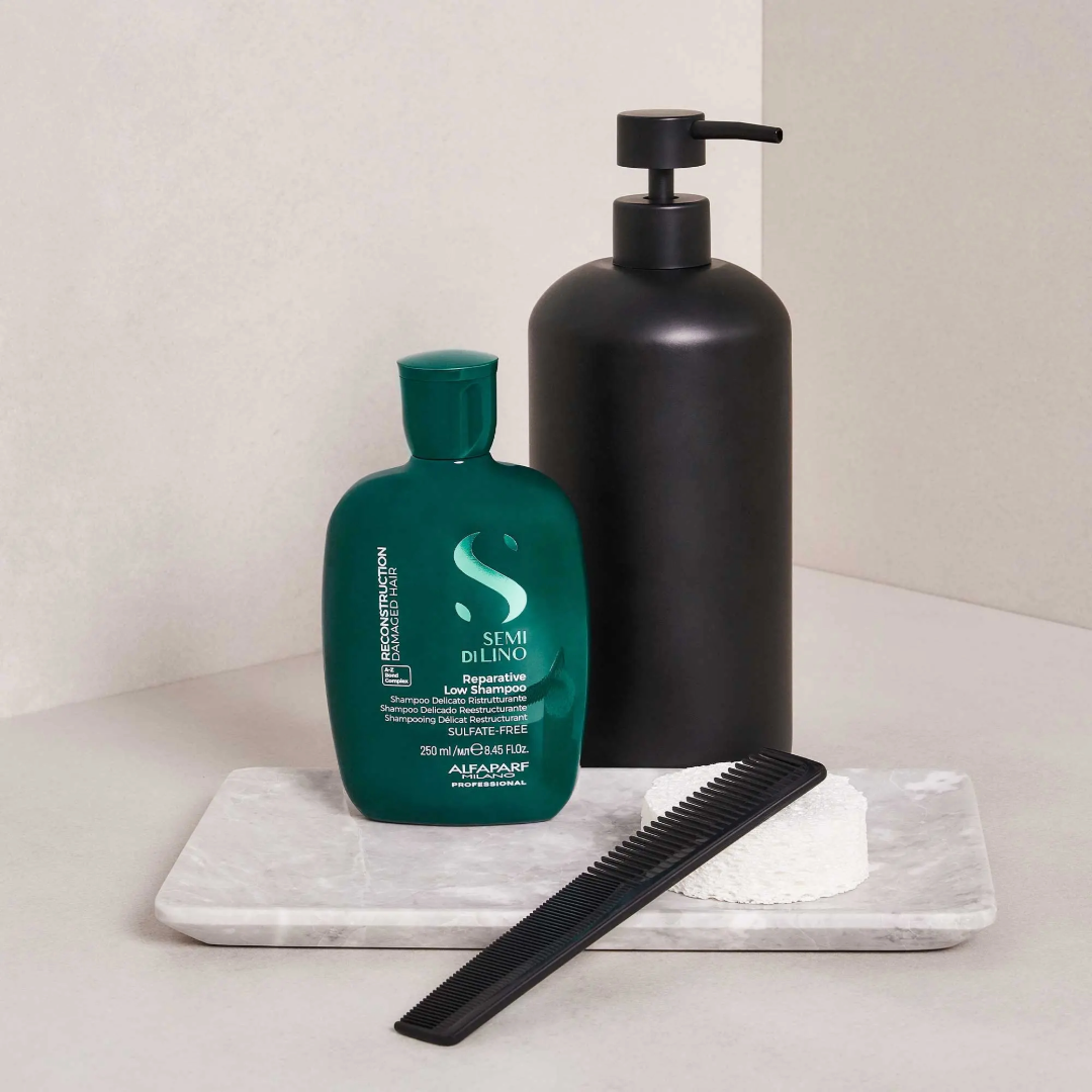 Alfaparf Semi Di Lino Reconstruction Reparative Low atkuriamasis šampūnas, 250 ml