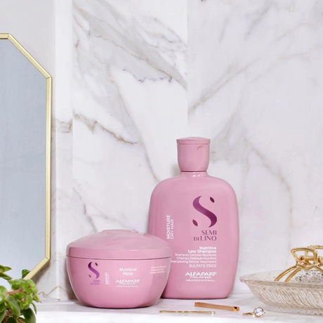 Alfaparf Semi Di Lino Moisture Nutritive Low drėkinantis šampūnas sausiems plaukams, 250ml