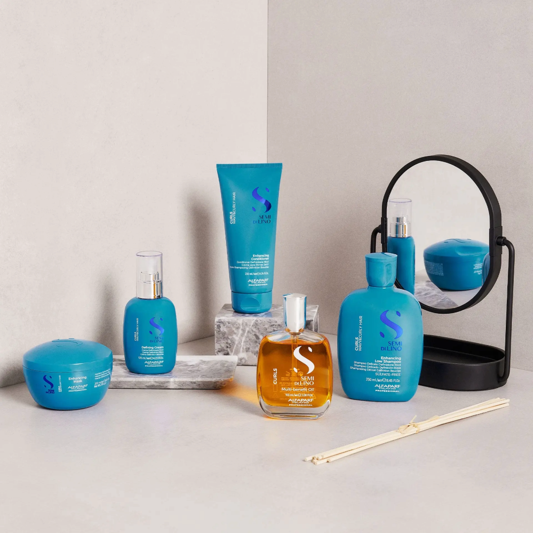 Alfaparf Semi Di Lino Curls Defining garbanas formuojantis kremas su apsauga nuo karščio, 125ml