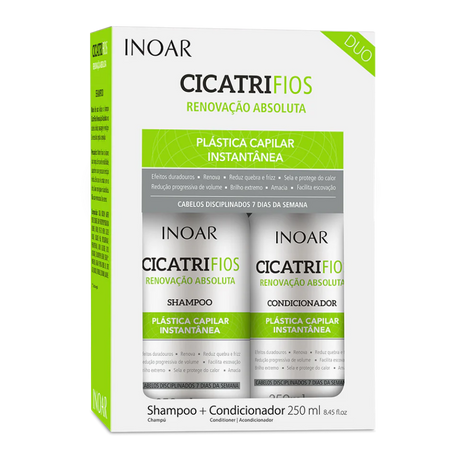 INOAR CicatriFios rinkinys (šampūnas 250 ml+kondicionierius 250 ml) | InHair.lt