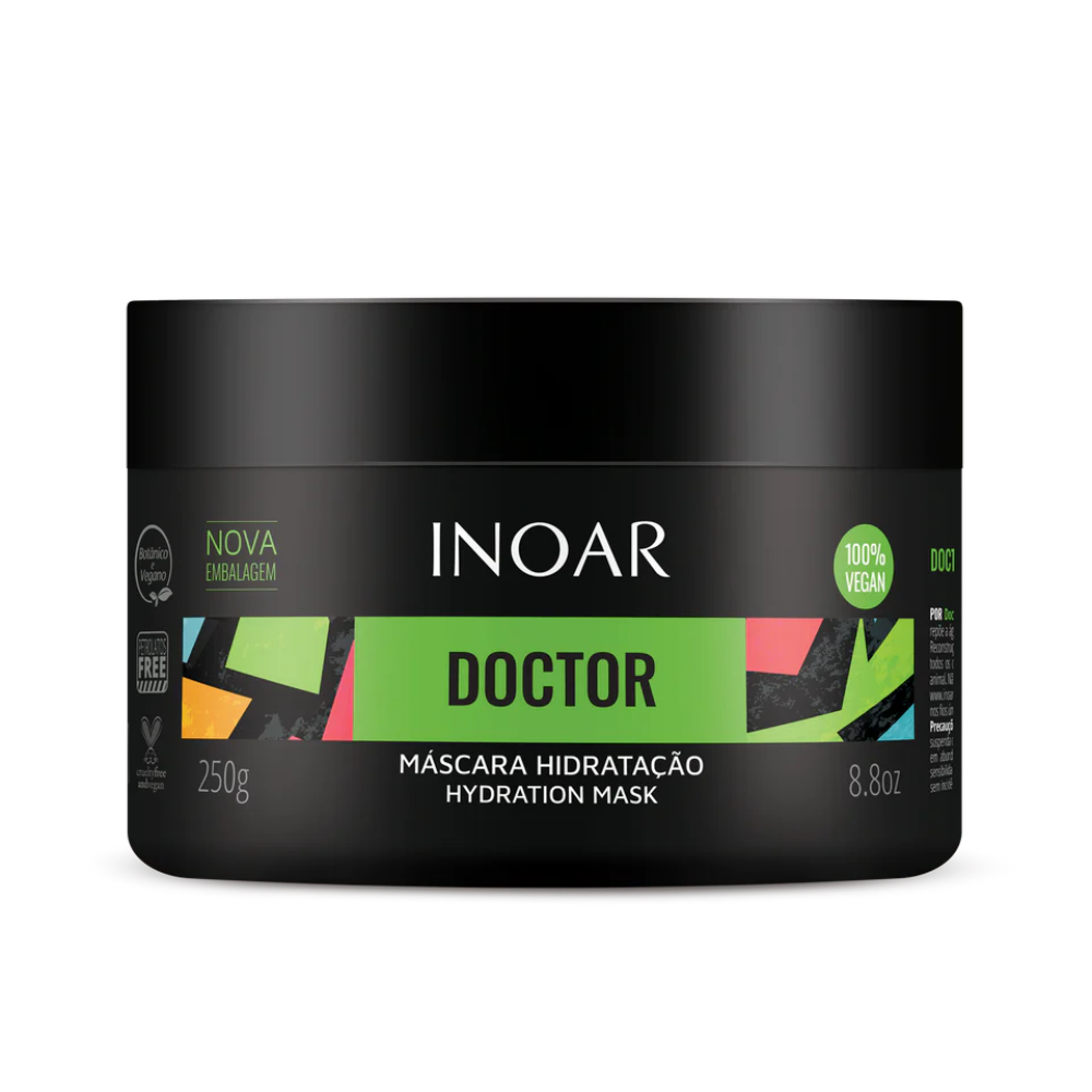 INOAR Doctor Hydrating Mask - drėkinanti kaukė, 250 g | InHair.lt