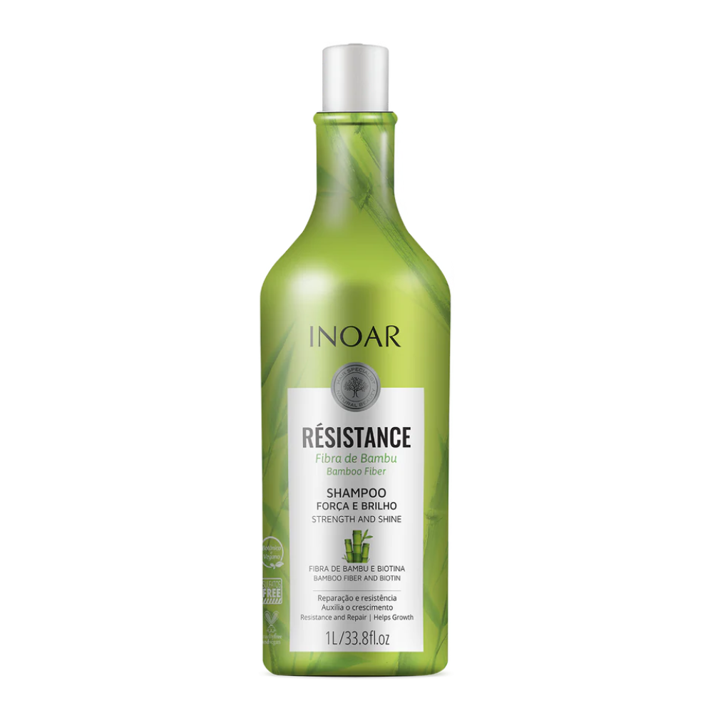 INOAR Resistance Fibra de Bambu šampūnas, 1000 ml | InHair.lt