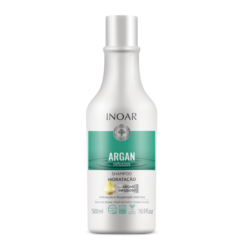 INOAR Argan Infusion Hydrating šampūnas, 500 ml | InHair.lt