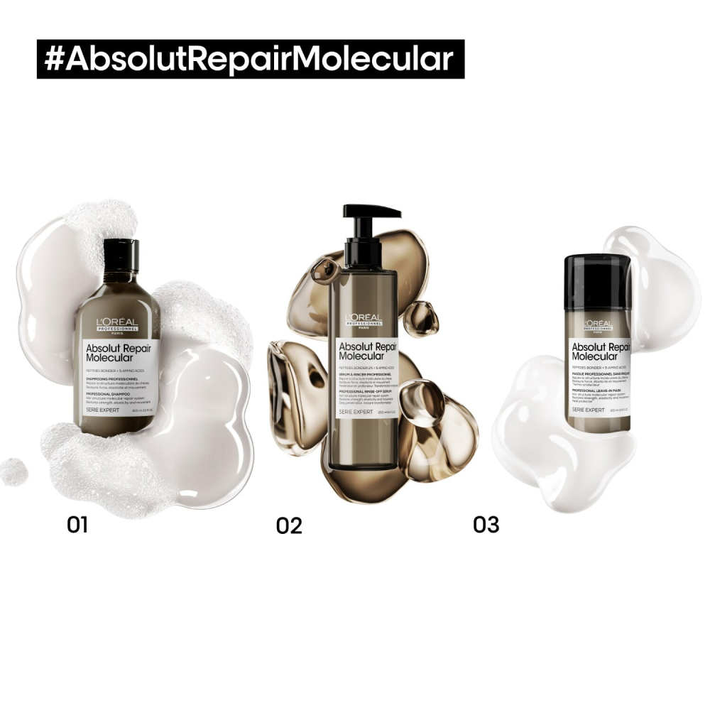 L'Oréal Professionnel Absolut Repair Molecular atstatantis serumas, 250ml