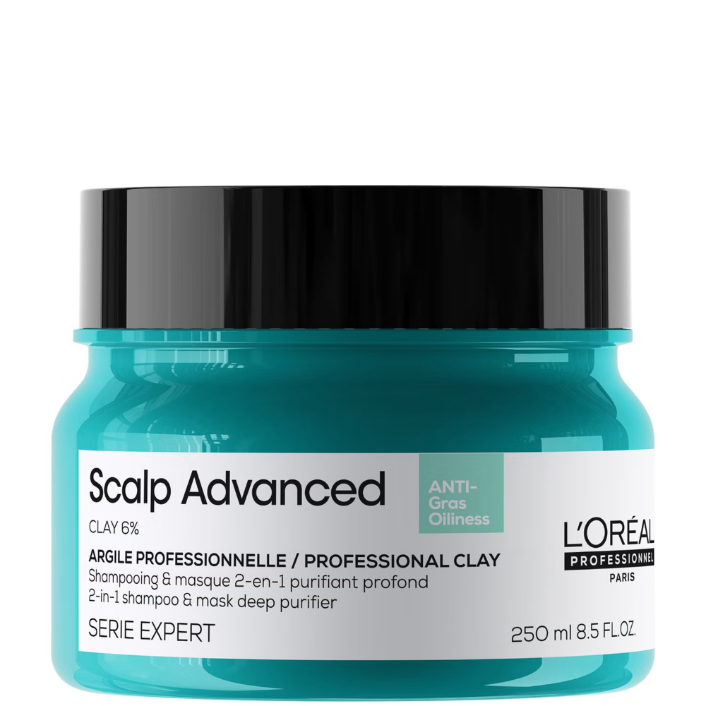 L'oreal Professionnel Scalp Advanced valomoji kaukė riebiai galvos odai, 250 ml