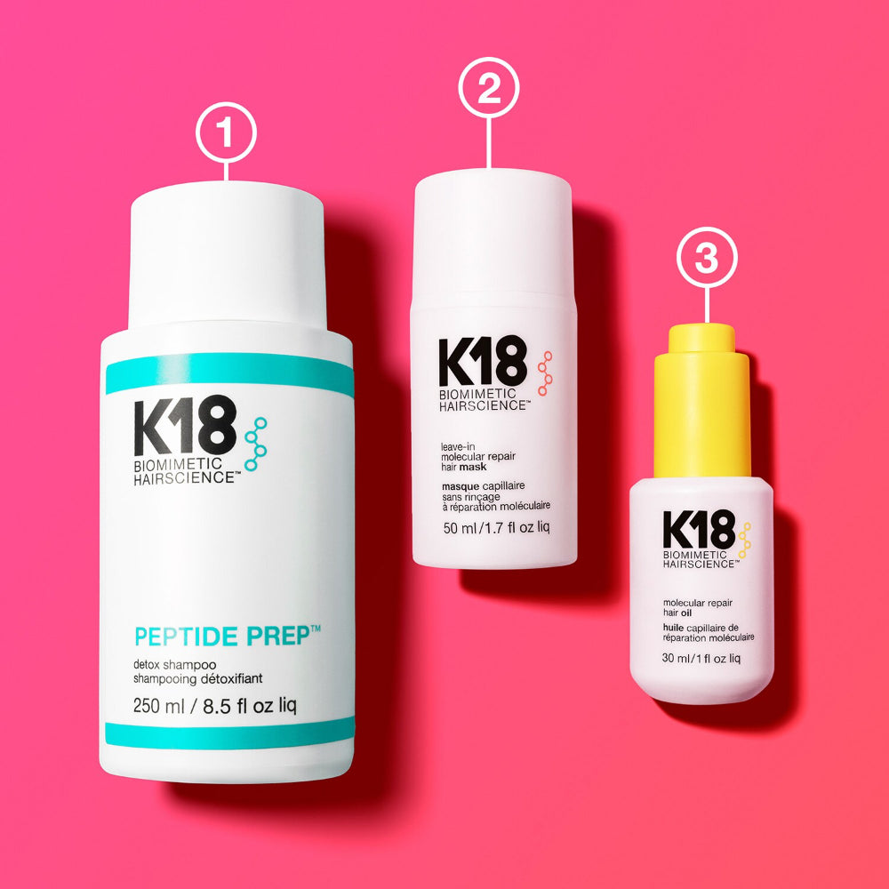 K18 Peptide nenuplaunama molekulinė atkuriamoji kaukė, 15 ml | InHair.lt