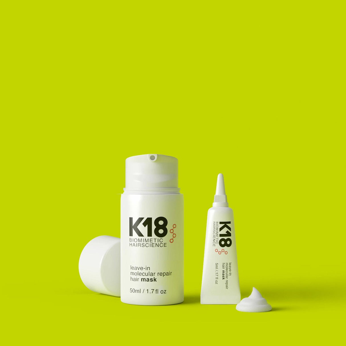 K18Peptide nenuplaunama molekulinė atkuriamoji kaukė, 5 ml | InHair.lt