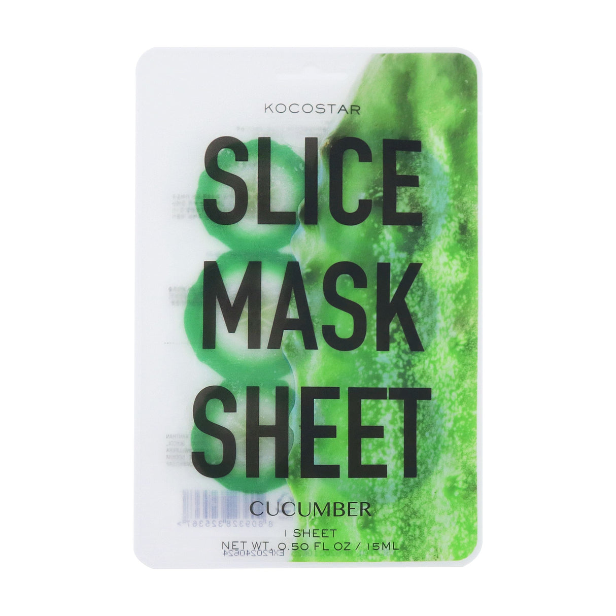 KOCOSTAR Slice Mask Sheet Cucumber kaukė, 15ml | InHair.lt