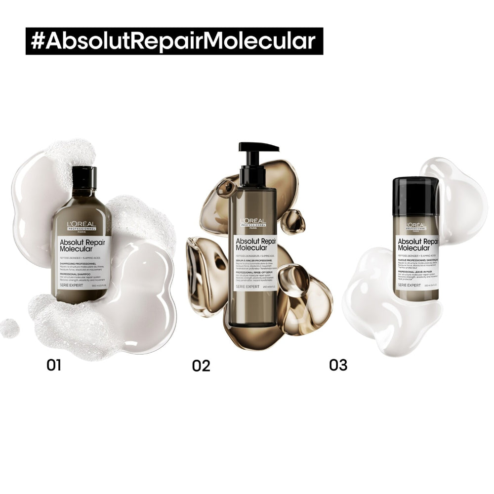 L'oreal Professionnel Absolut Repair Molecular nenuplaunama kaukė, 100 ml | InHair.lt