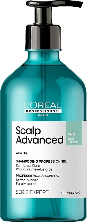 L'Oreal Professionnel Scalp Advanced šampūnas riebiai galvos odai, 500ml | InHair.lt