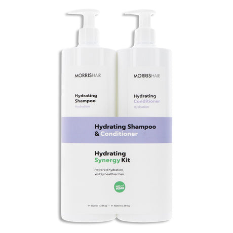 MORRISHAIR Hydrating Synergy kit drėkinantis rinkinys, 1000ml+1000ml | InHair.lt