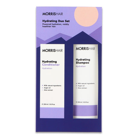 MORRISHAIR Hydrating DUO drėkinantis rinkinys, 250ml+250ml | InHair.lt