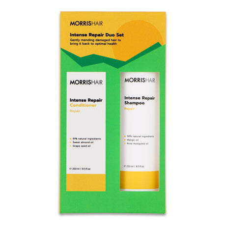 MORRISHAIR Intense Repair DUO rinkinys pažeistiems plaukams, 250ml+250ml | InHair.lt