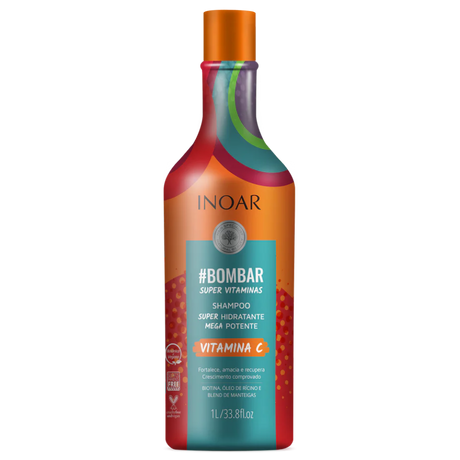 INOAR Bombar Super Vitamins šampūnas, 1000 ml | InHair.lt