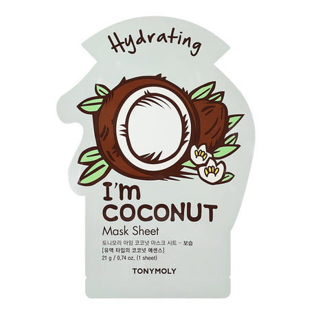 Tonymoly I'm Coconut drėkinamoji veido kaukė, 1 vnt. | InHair.lt