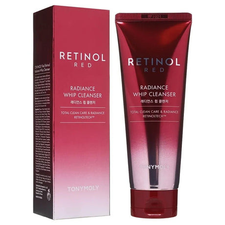 Tonymoly RED RETINOL Radiance Whip valomasis veido losjonas su retinoliu brandžiai odai, 150 ml | InHair.lt