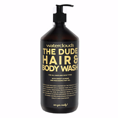 Waterclouds The Dude Hair&Body kūno prausiklis ir šampūnas viename, 1000ml | InHair.lt