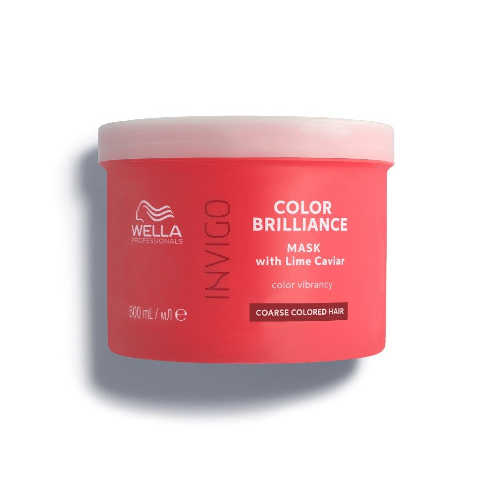 Wella Professionals Invigo BRILLIANCE COARSE kaukė dažytiems plaukams, 500ml | InHair.lt