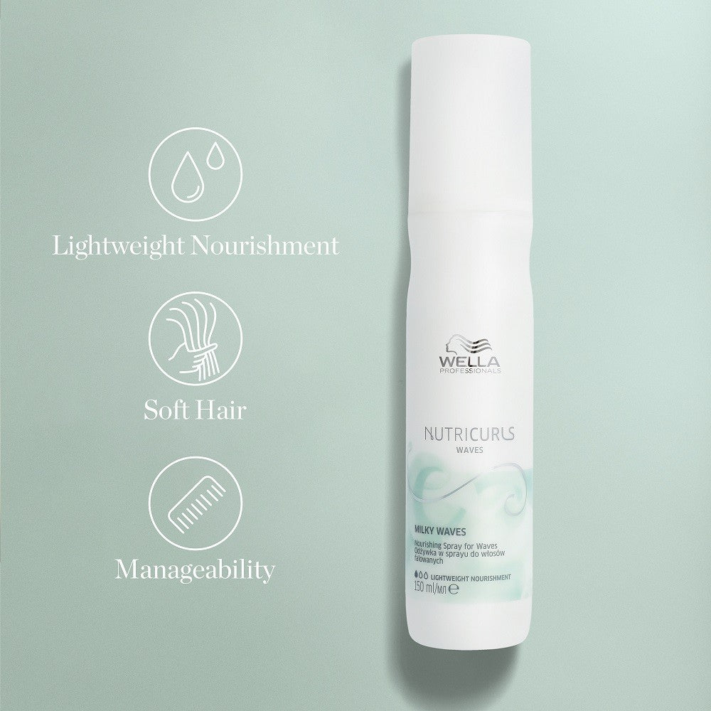 Wella Professionals Nutricurls lengvos fiksacijos  garbanotų plaukų purškiklis, 150 ml | InHair.lt