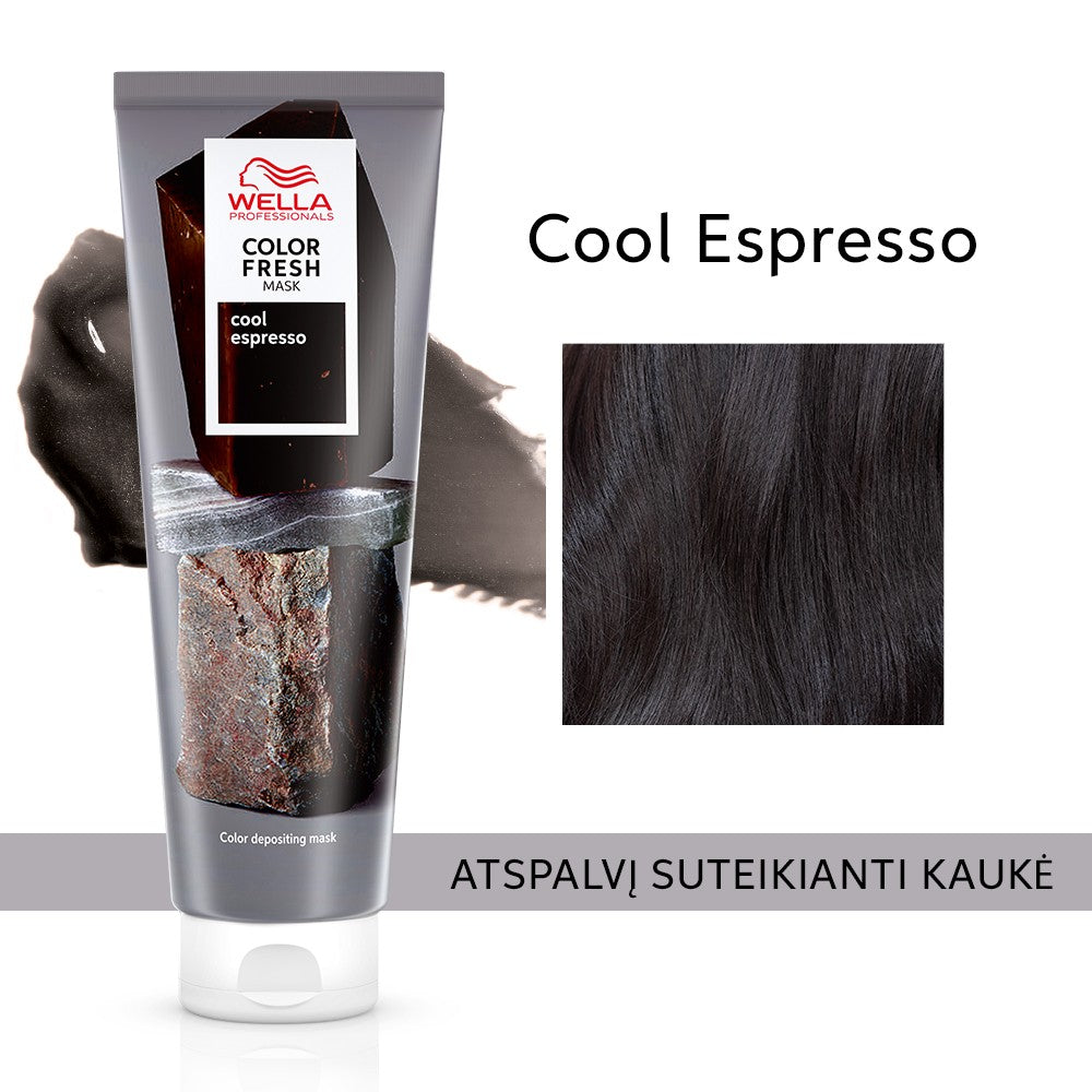 Wella Professionals COLOR FRESH tonuojanti plaukų kaukė Cool Espresso, 150 ml