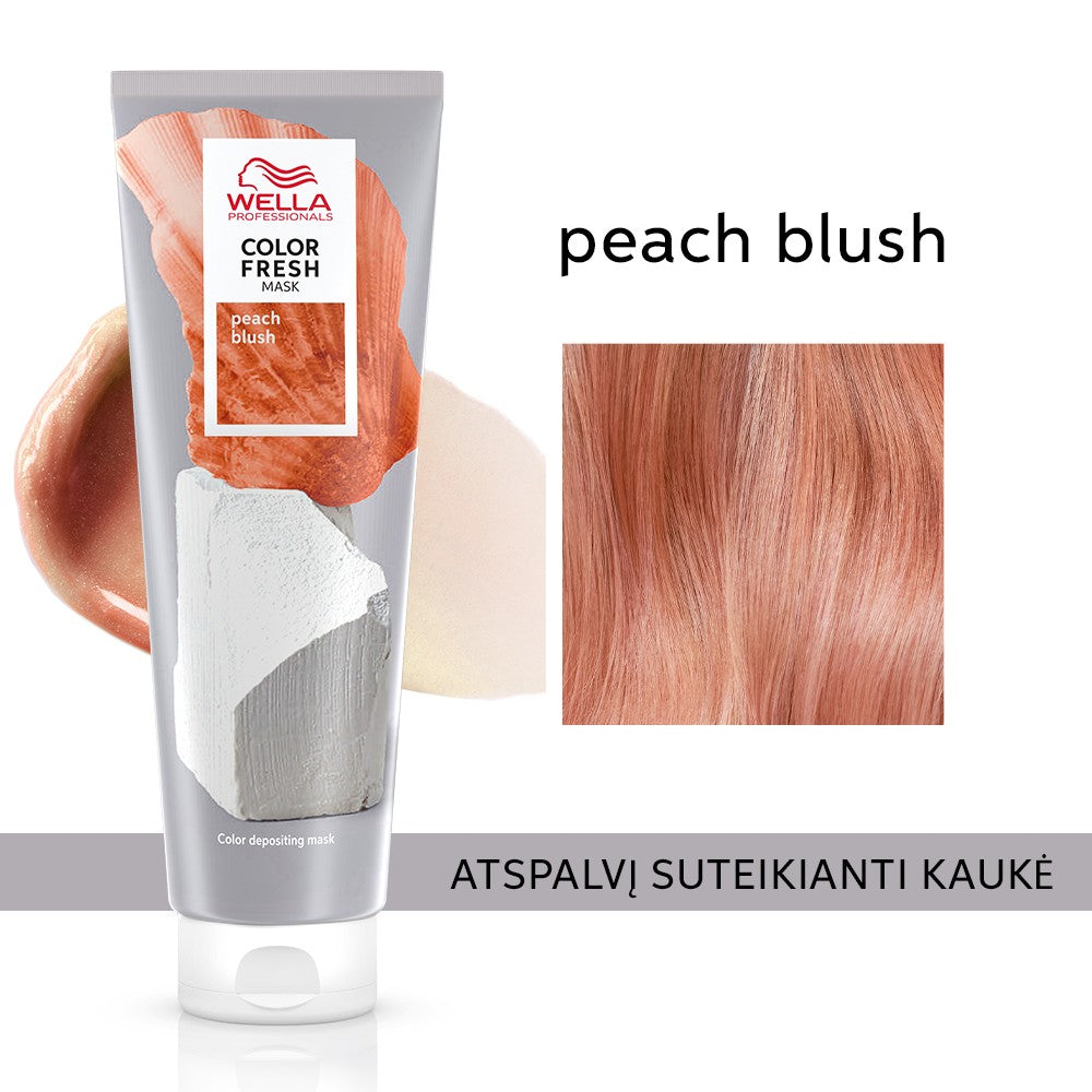 Wella Professionals COLOR FRESH tonuojanti plaukų kaukė Peach Blush, 150 ml